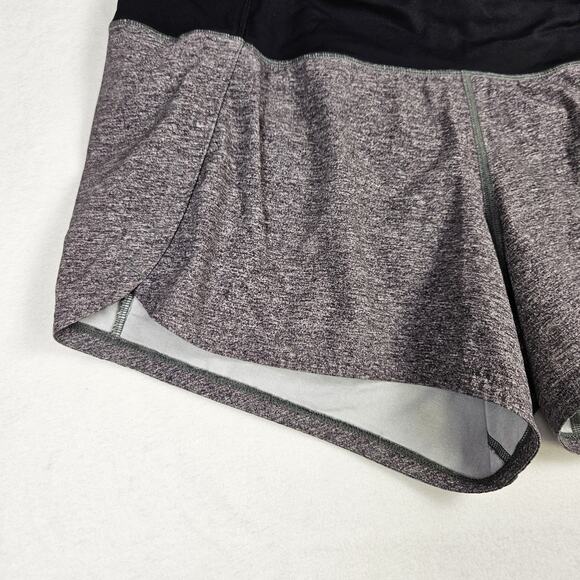 Lululemon Run Times Short II 4" Womens Size 10 Black Gray First Release W7AK9S - Picture 3 of 12